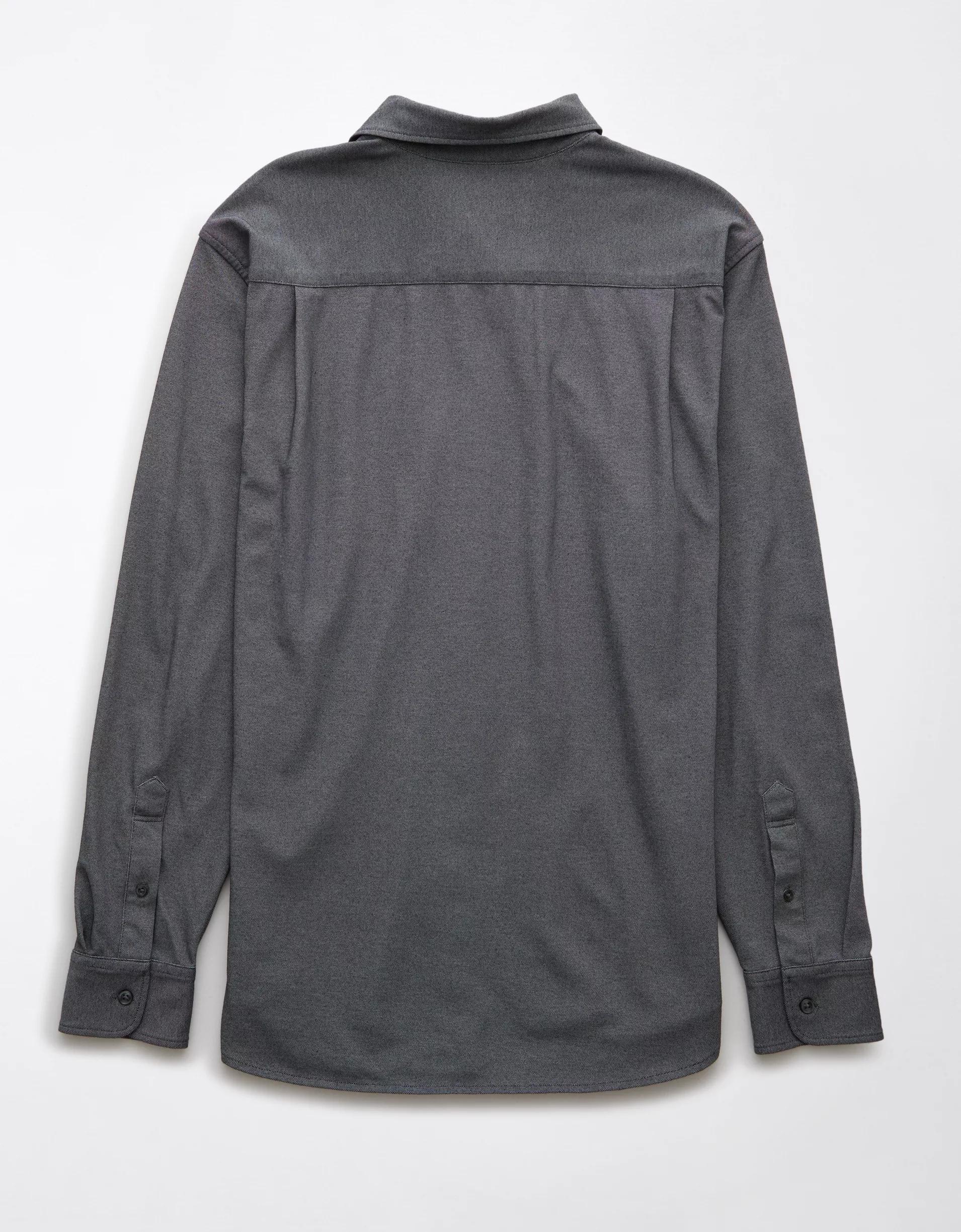 AE 24/7 Club Long Sleeve Button-Up Shirt Product Image