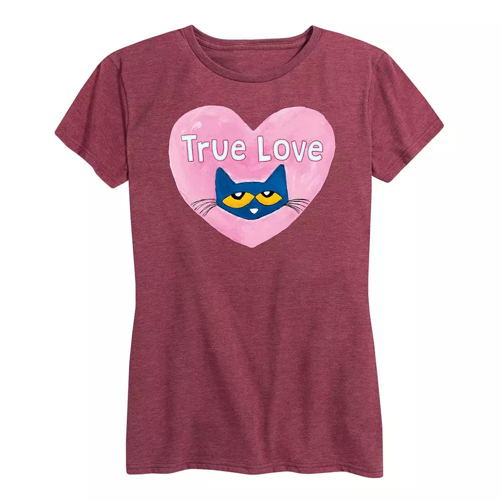 Women's Pete The Cat True Love Graphic Tee,  Product Image
