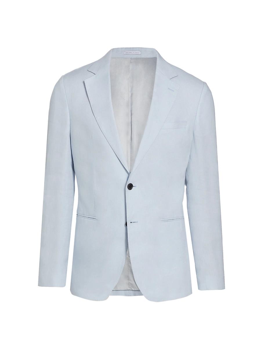 Mens Kin B Linen Two-Button Blazer Product Image