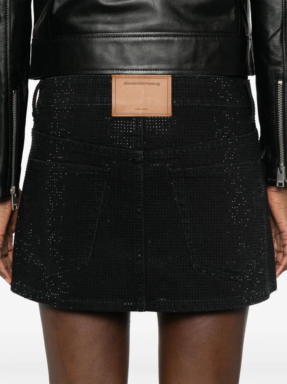 crystal-embellished mini skirt Product Image