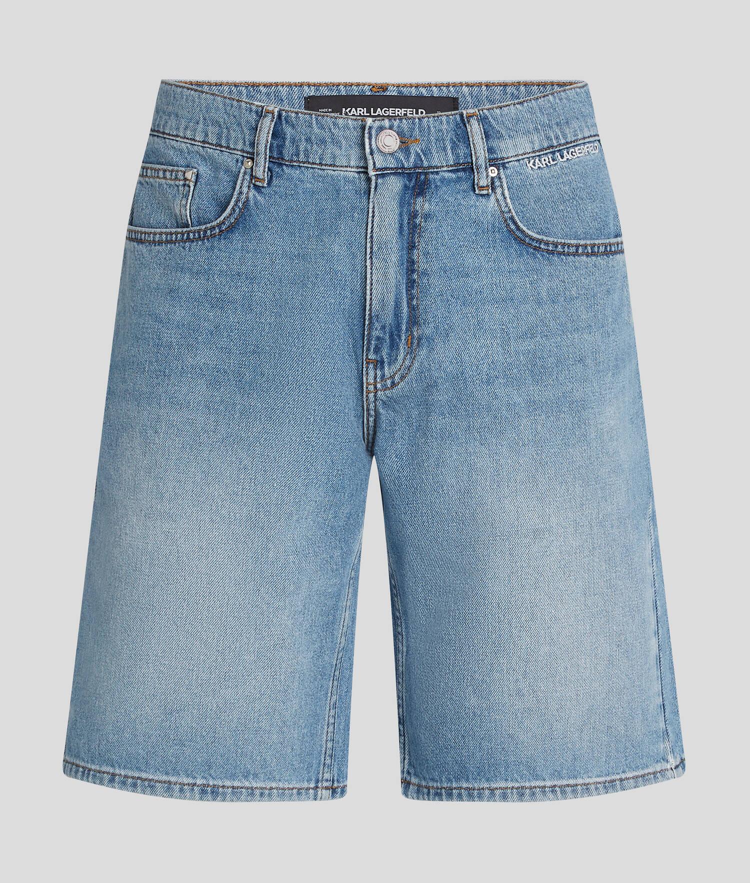 WASHED DENIM SHORTS Product Image