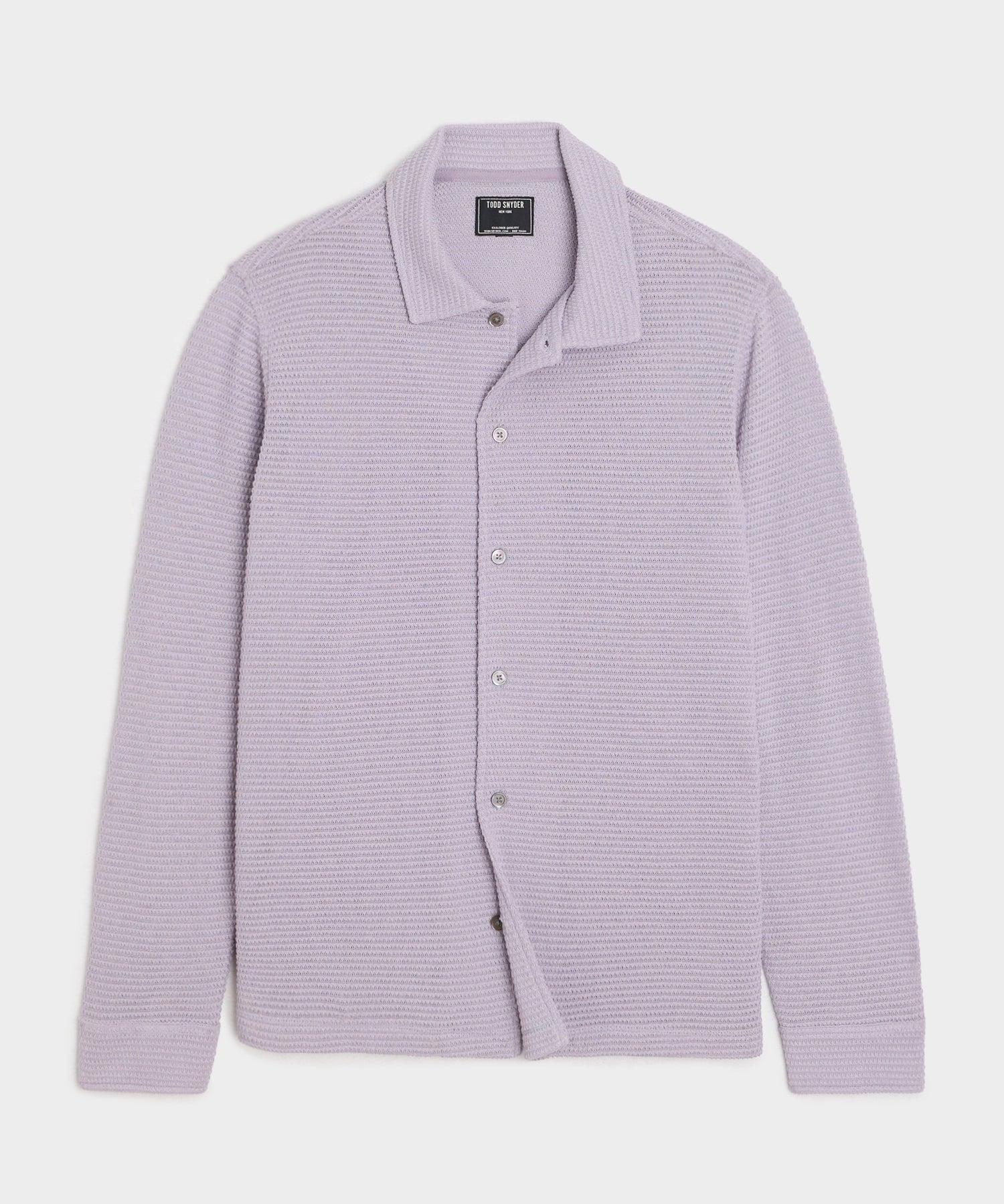 Textured Knit Polo Shirt Product Image