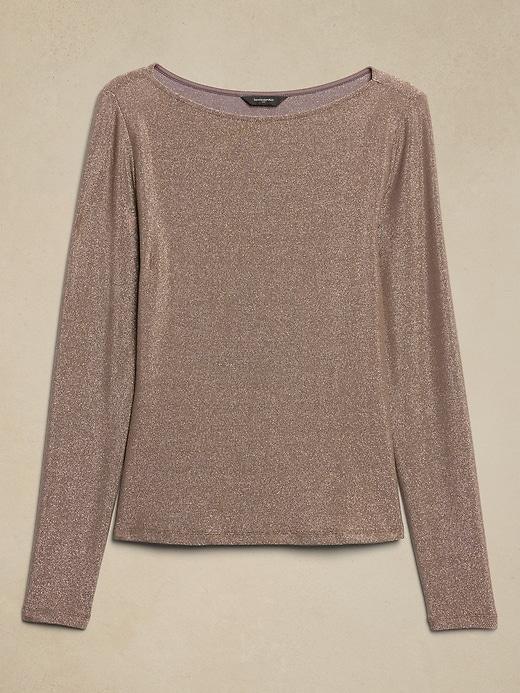 Sparkle Boat-Neck Top Product Image