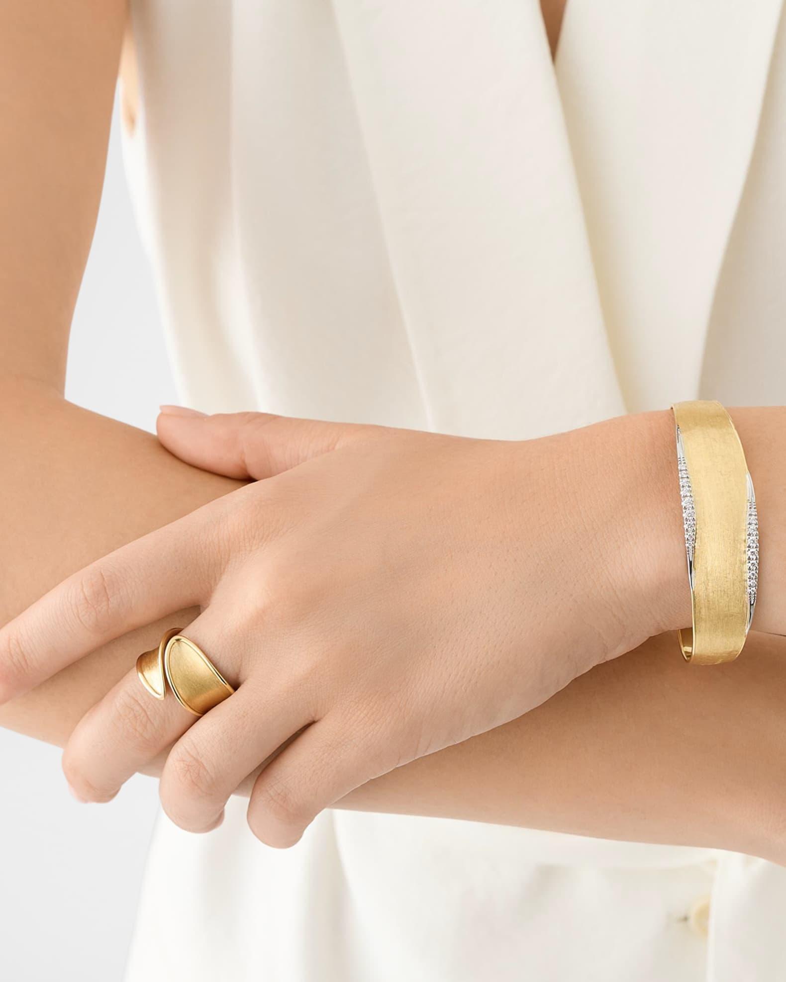 18K Yellow Gold Lunaria Twist Wrap Ring Product Image