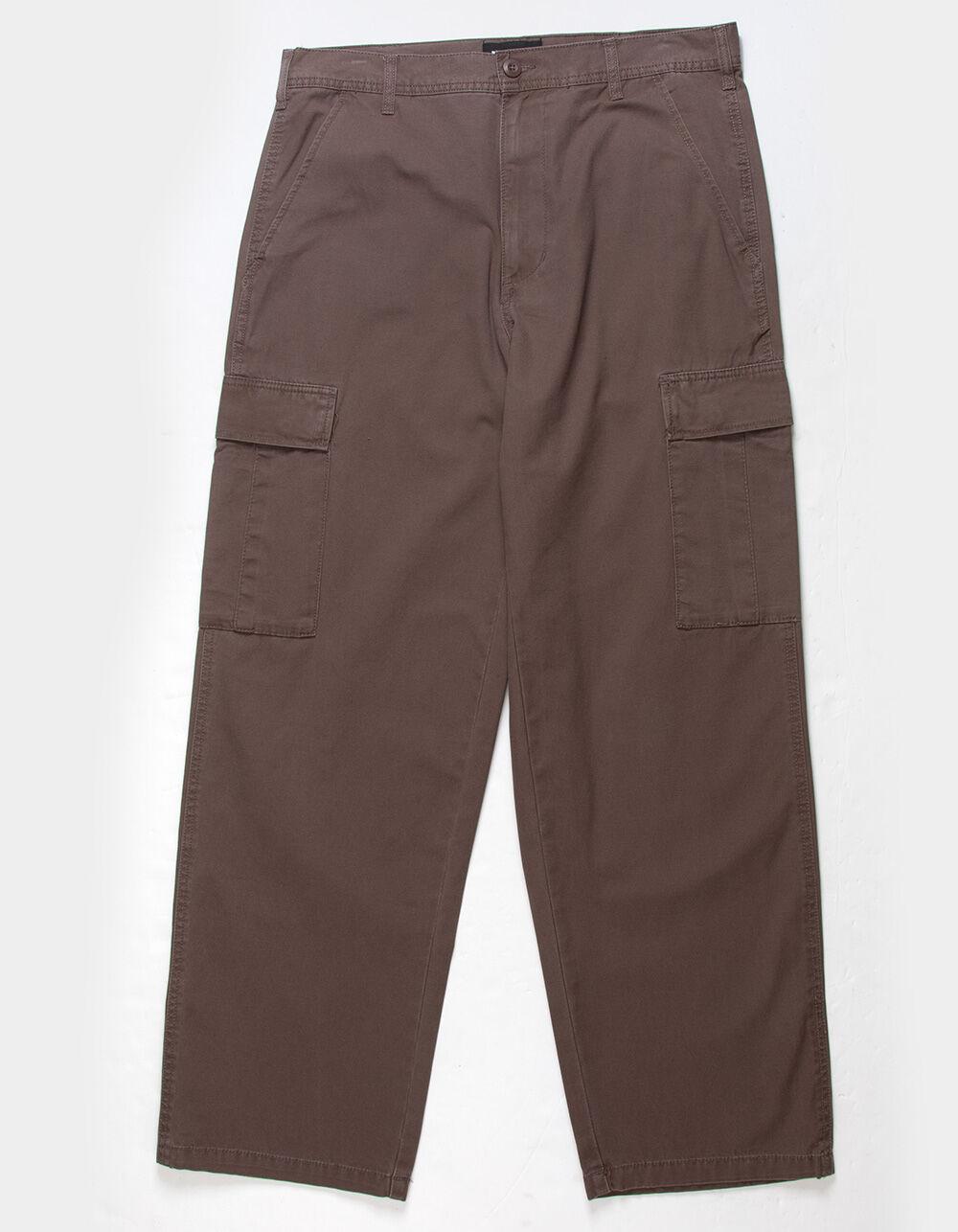 RSQ Mens Loose Cargo Pants - DARK BROWN Product Image