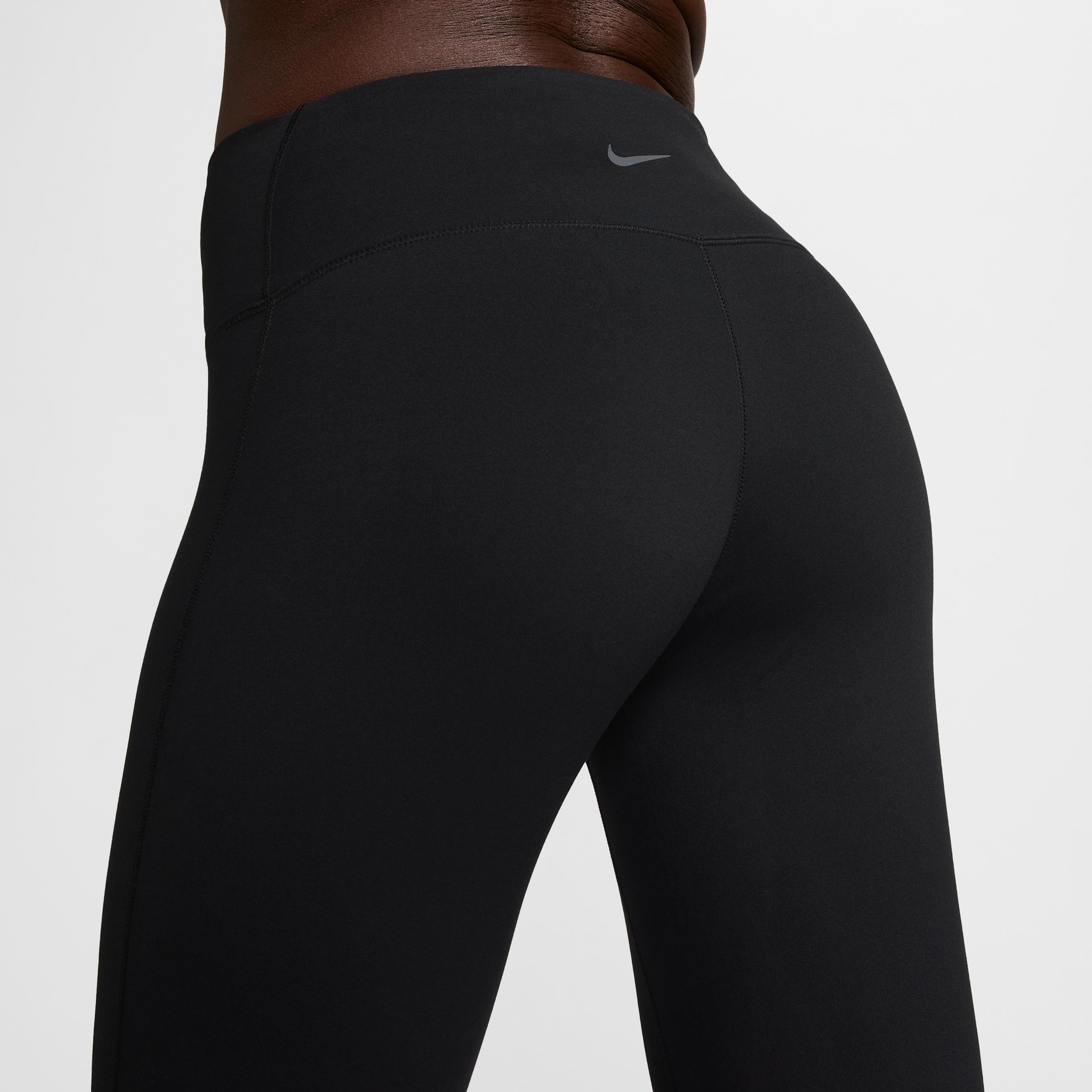 Nike Womens One Seamless Front High-Waisted Full-Length Leggings | HJ9195-010 Product Image