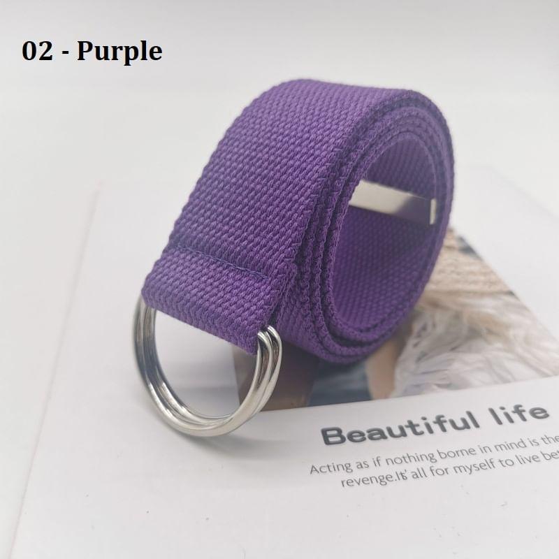 Double D-Ring Canvas Belt Product Image