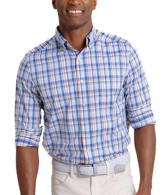 Southern Tide Performance Stretch Brrr° Intercoastal Charlesport Plaid Long Sleeve Woven Shirt Product Image