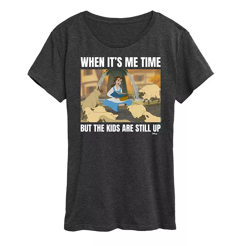 Disney Princess Belle Women's Me Time Meme Graphic Tee,  Product Image