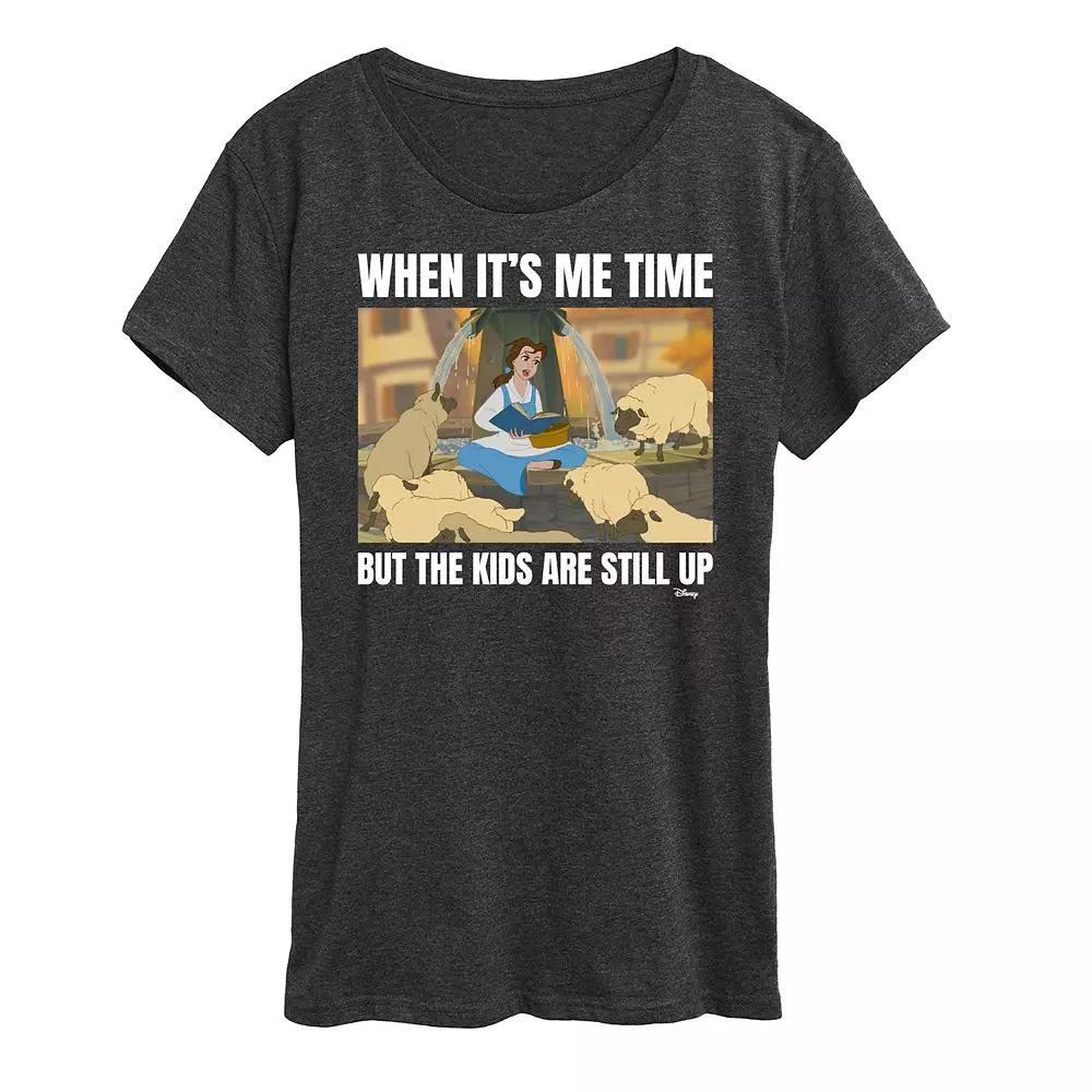 Disney Princess Belle Women's Me Time Meme Graphic Tee,  Product Image