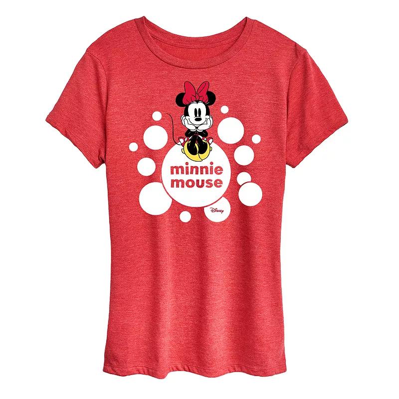 Disney's Minnie Mouse White Dots Graphic Tee, Women's,  Product Image