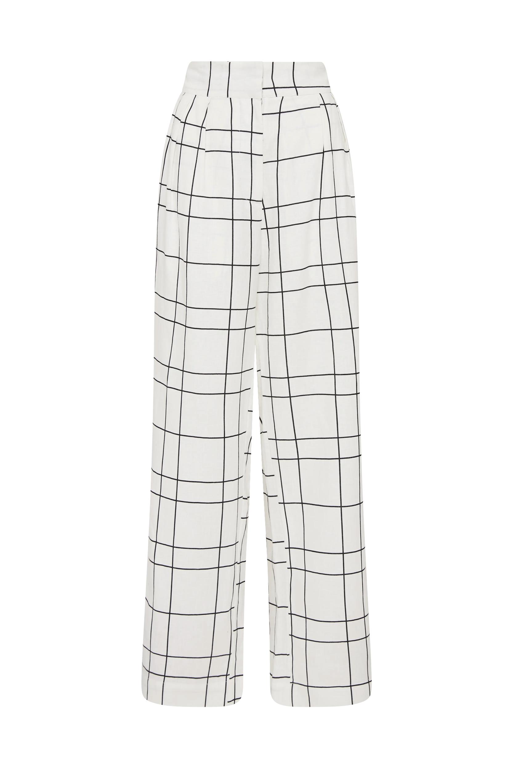 Lui Mini Dress Letizia Check White - Final Sale Product Image