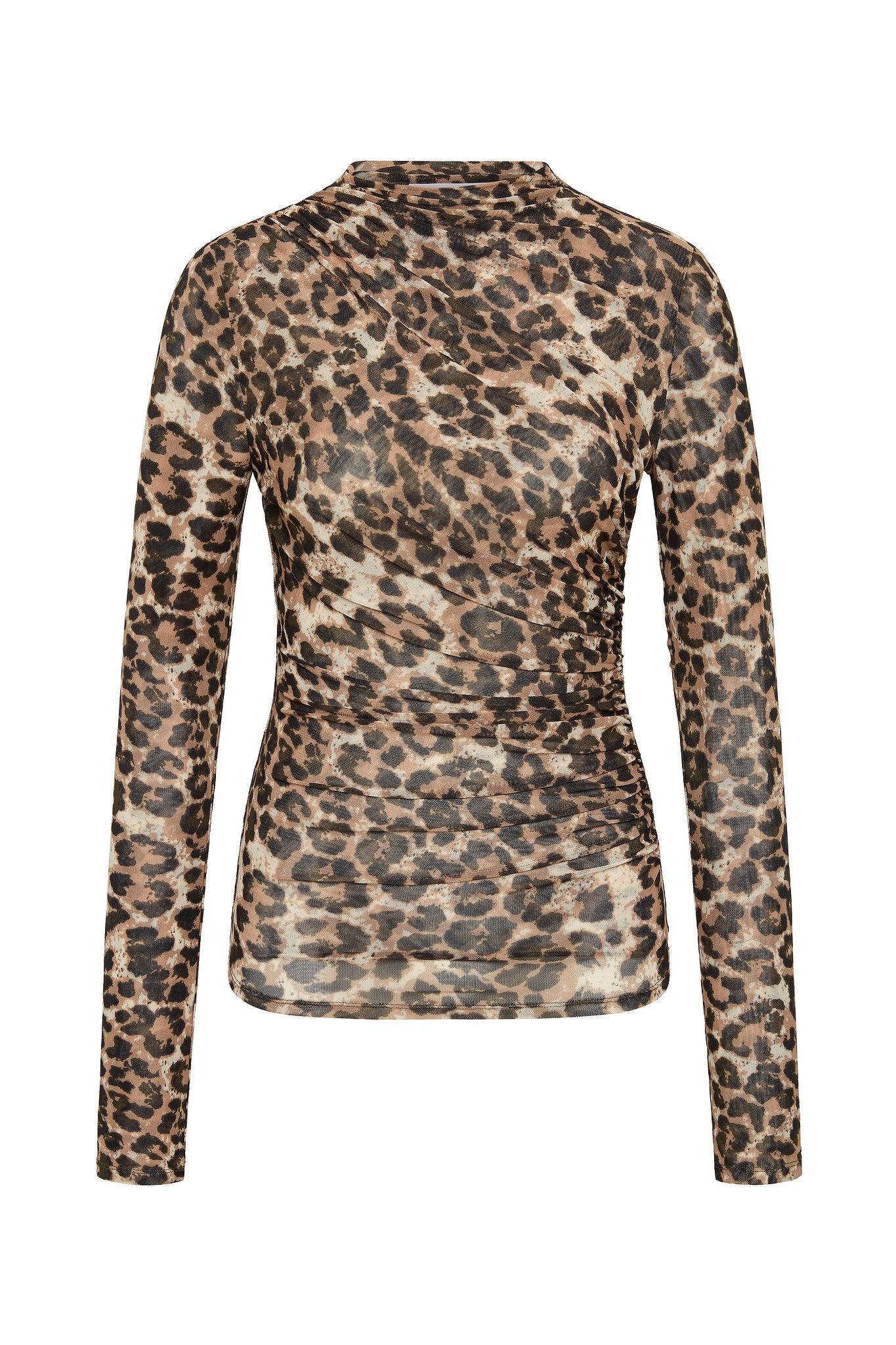 Saturn Mesh Top-LEOPARD / XXS Product Image