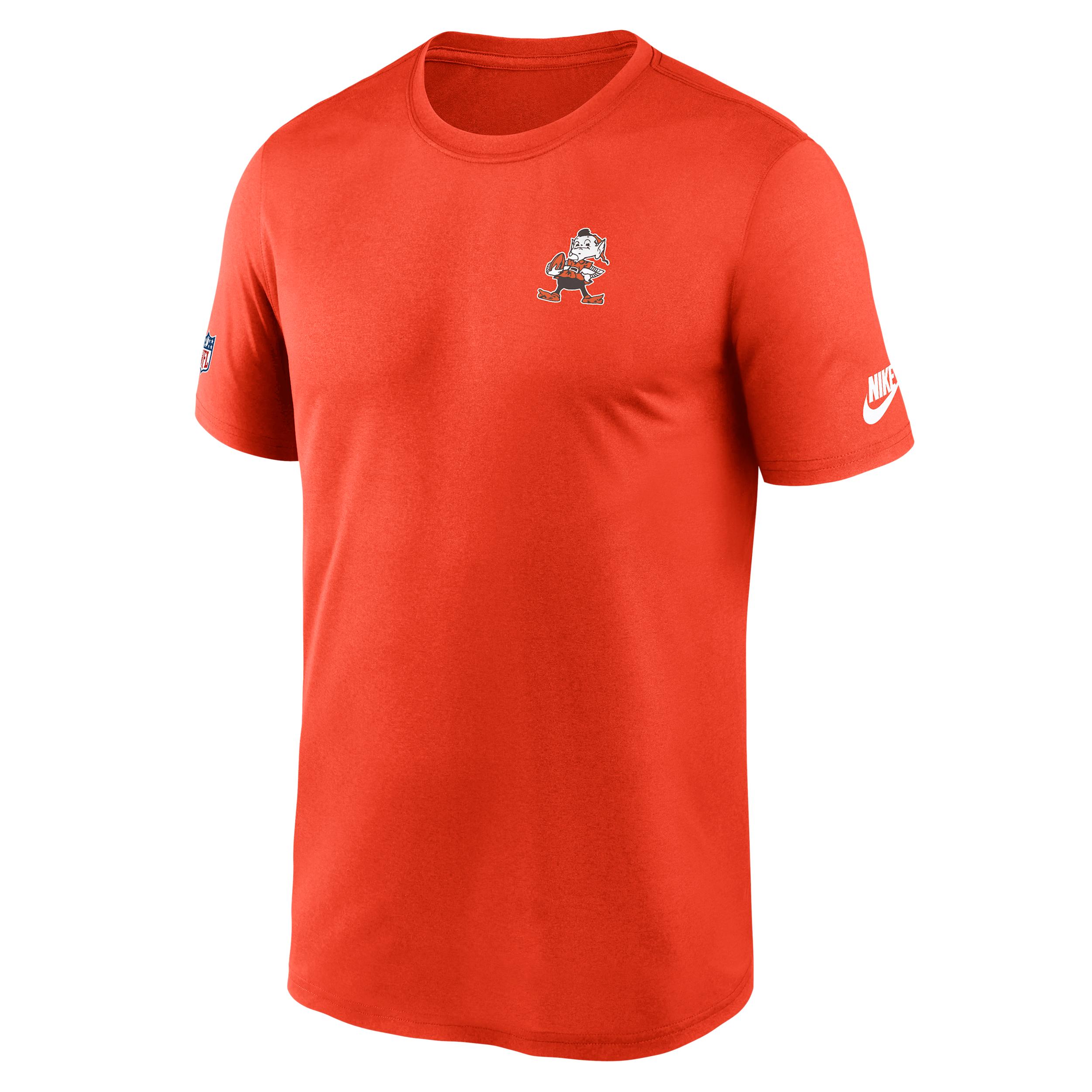 Cleveland Browns Alt Legend Small Logo Nike Mens Dri-FIT NFL T-Shirt | 02TI89LQ93-UE8 Product Image