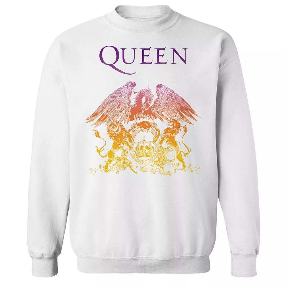 Juniors Queen Crest Gradient Graphic Fleece Sweatshirt, Womens Product Image