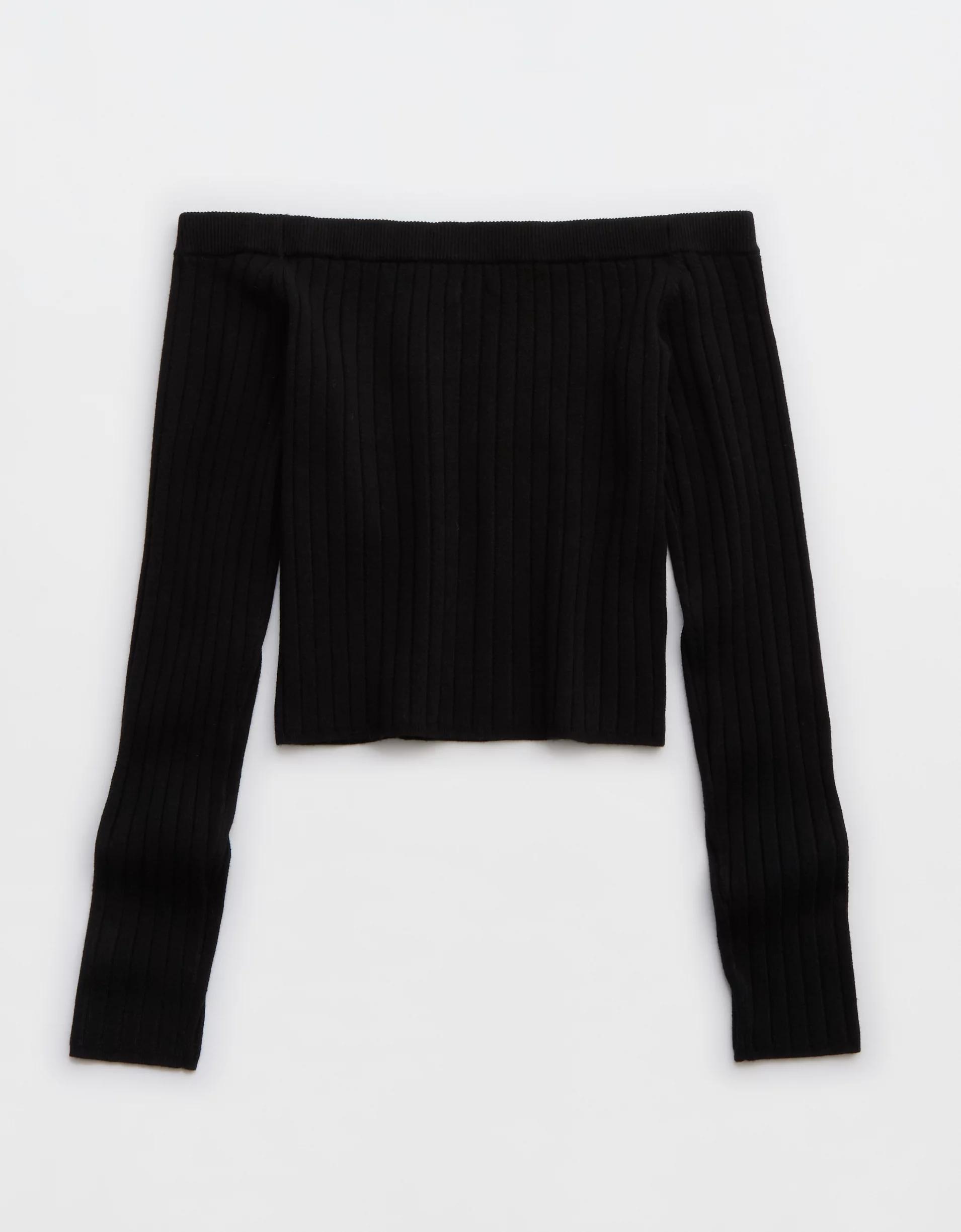 Aerie Late Night Cold Shoulder Sweater Product Image