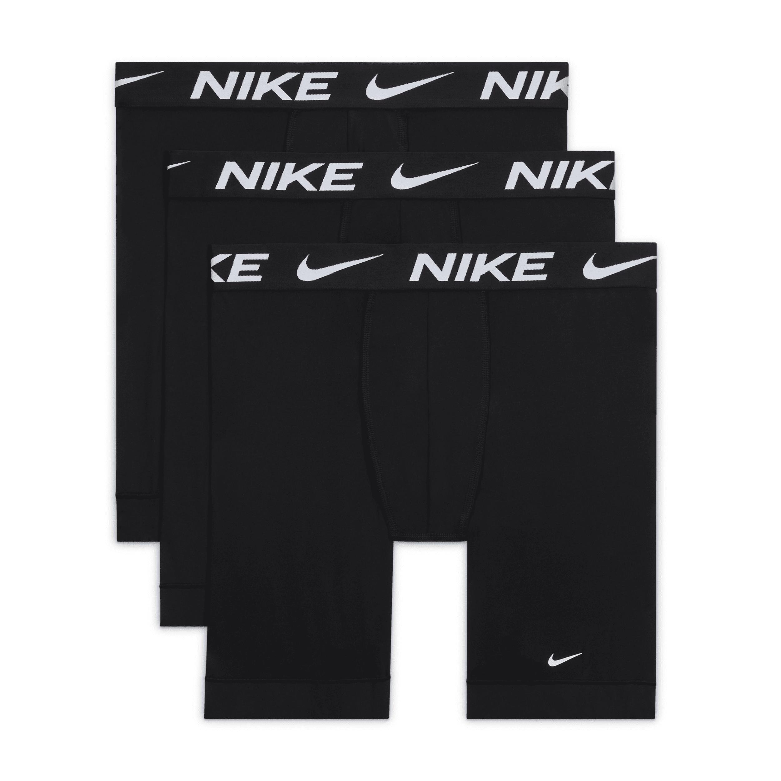 Nike Mens Dri-FIT Essential Micro Long Boxer Briefs (3-Pack) | KE1158-001 Product Image