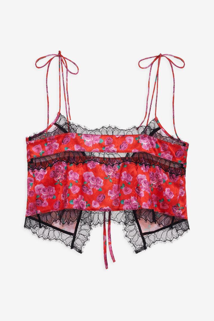 Bellamy Sleep Top & Sleep Mask — Red Product Image