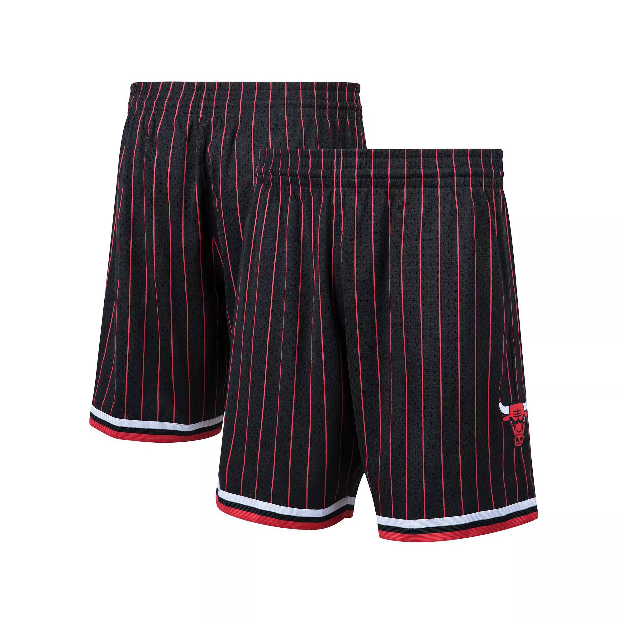 Mens Mitchell & Ness Chicago Bulls Hardwood Classics Primary Logo Swingman Shorts Product Image