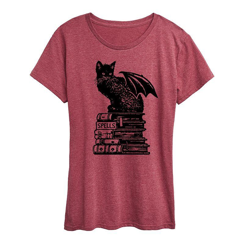Women's Spells Cat Halloween Tee, Girl's,  Product Image