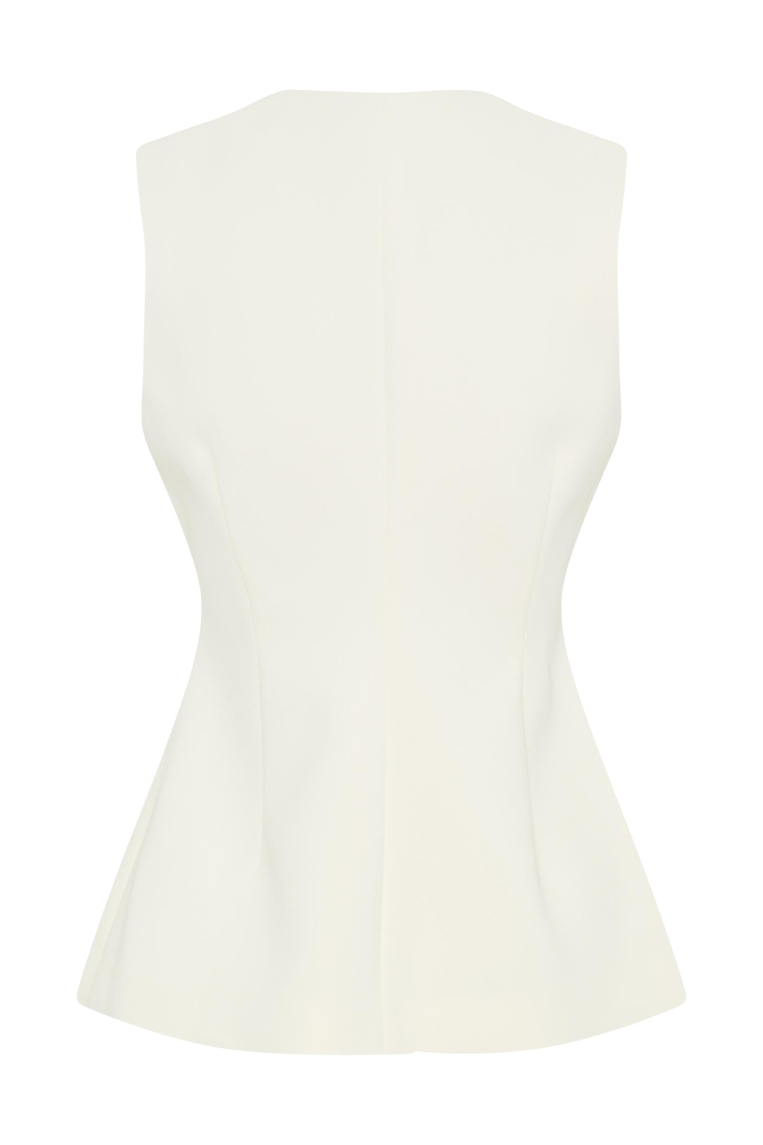 Katelyn Short Sleeve Suiting Top - Ivory Product Image