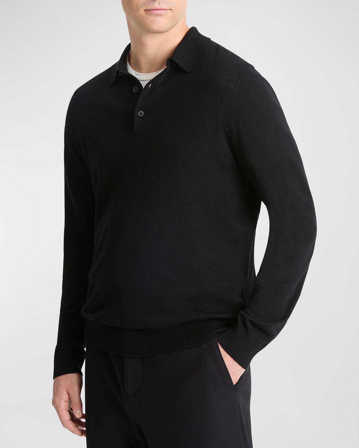 Men's Merino Long-Sleeve Polo Shirt Product Image