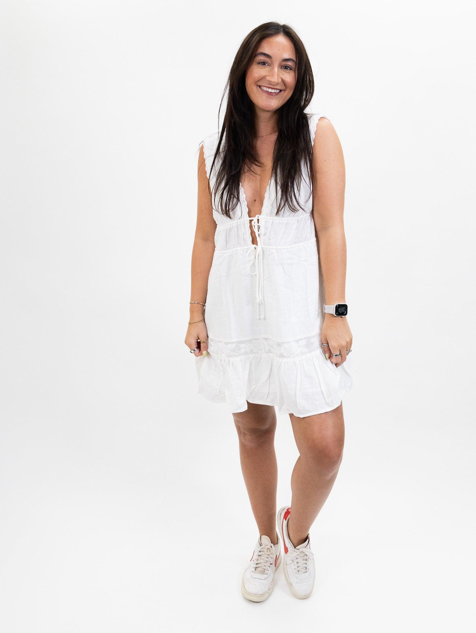 Nia Khloe Dress - White Product Image