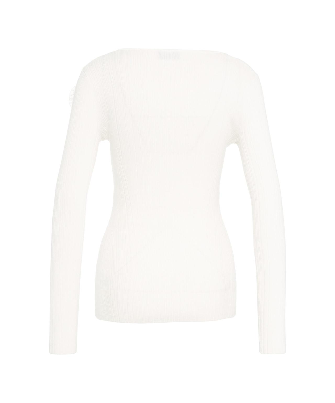 Knit top with floral detail Product Image