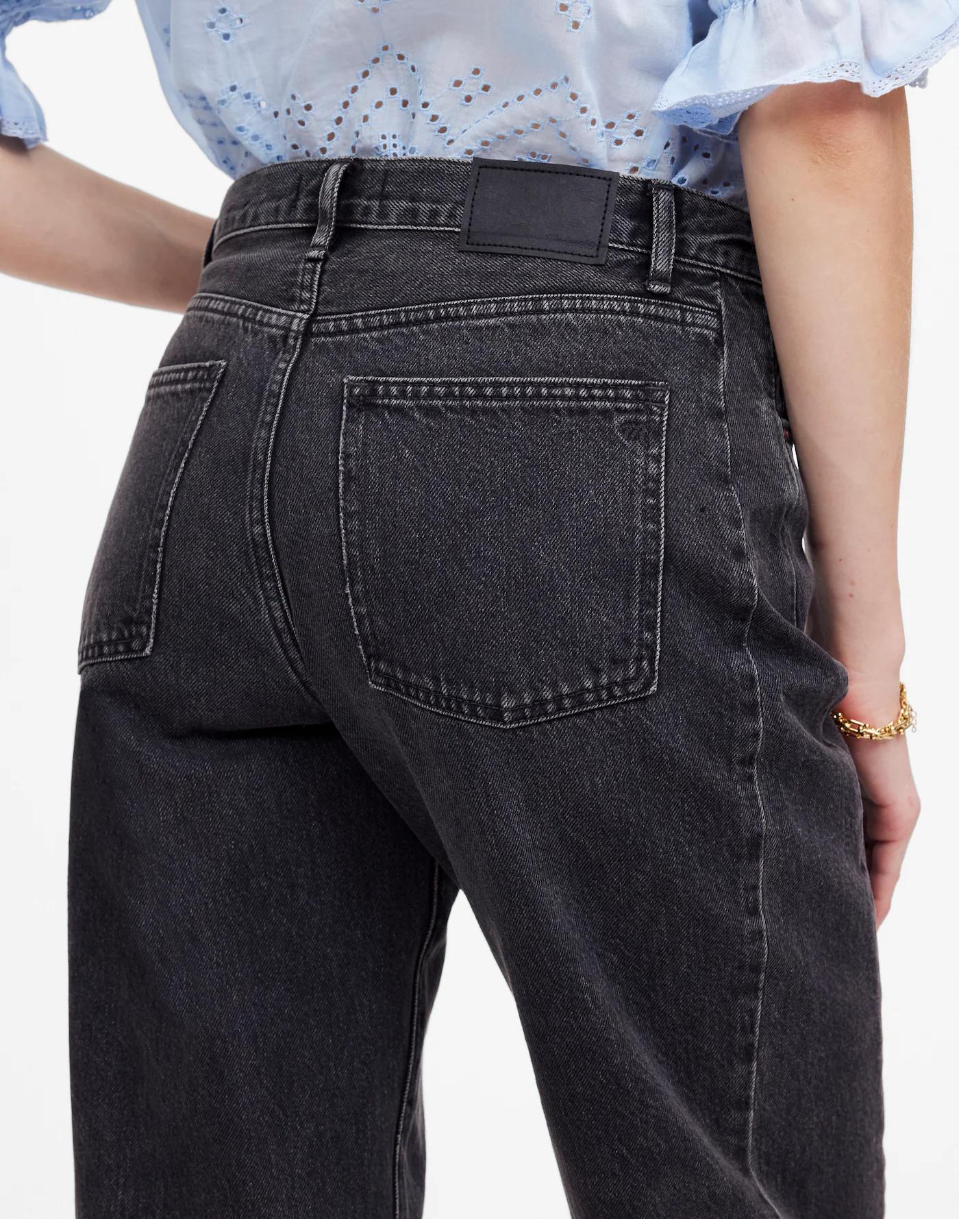 Tall Pieced Barrel-Leg Jeans Product Image