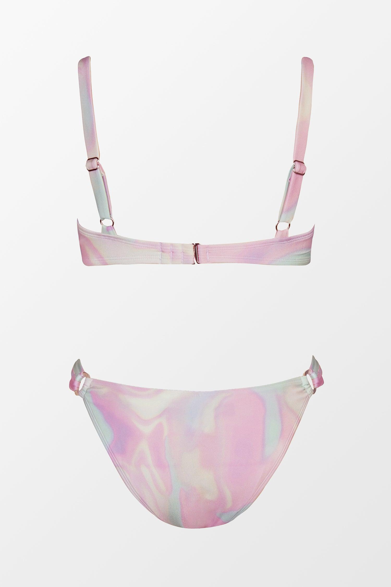 X STASSIE Abstract Abalone Molded Bra & O-Ring Bikini Set Product Image