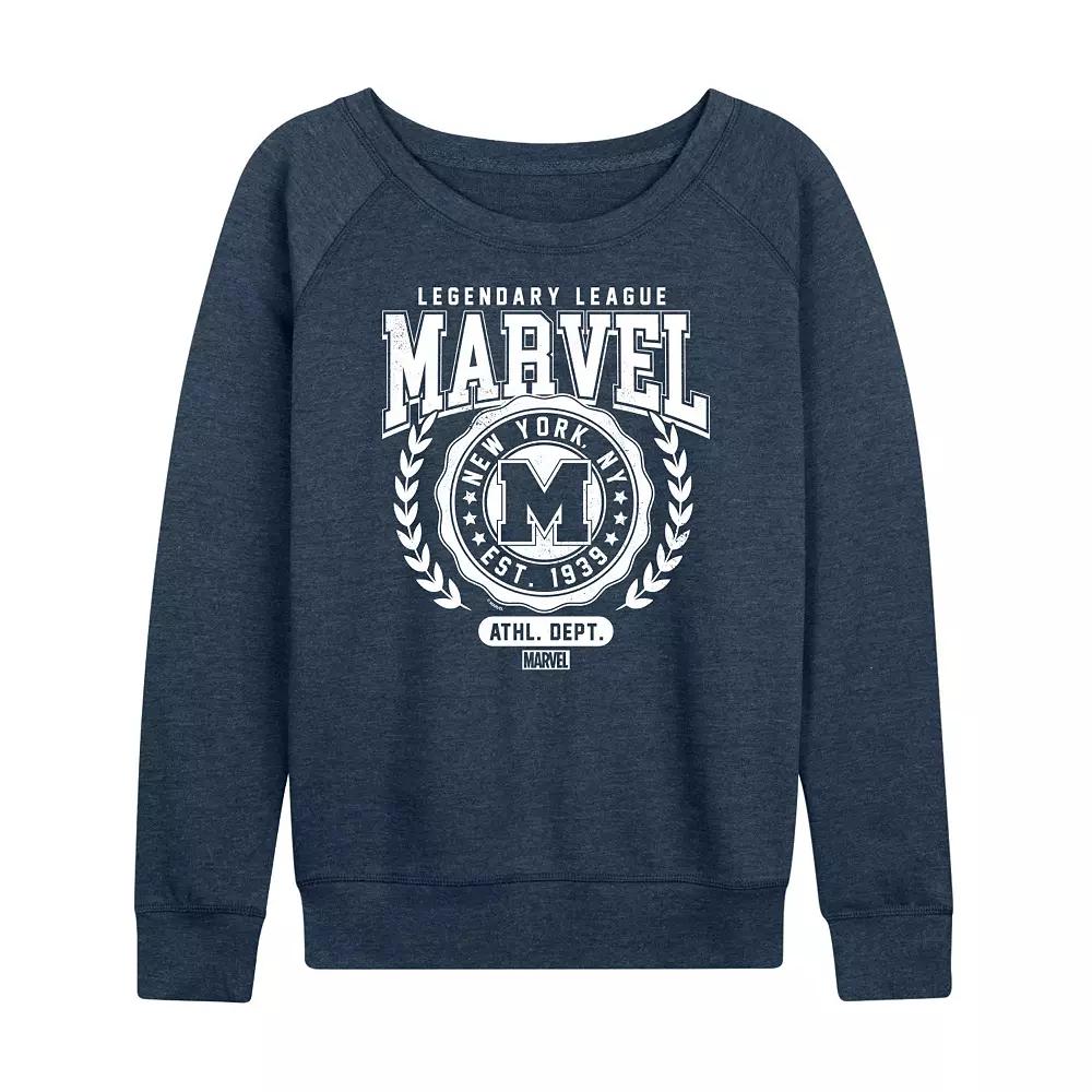 Women's Marvel Collegiate Legendary League French Terry Long Sleeve Tee,  Product Image