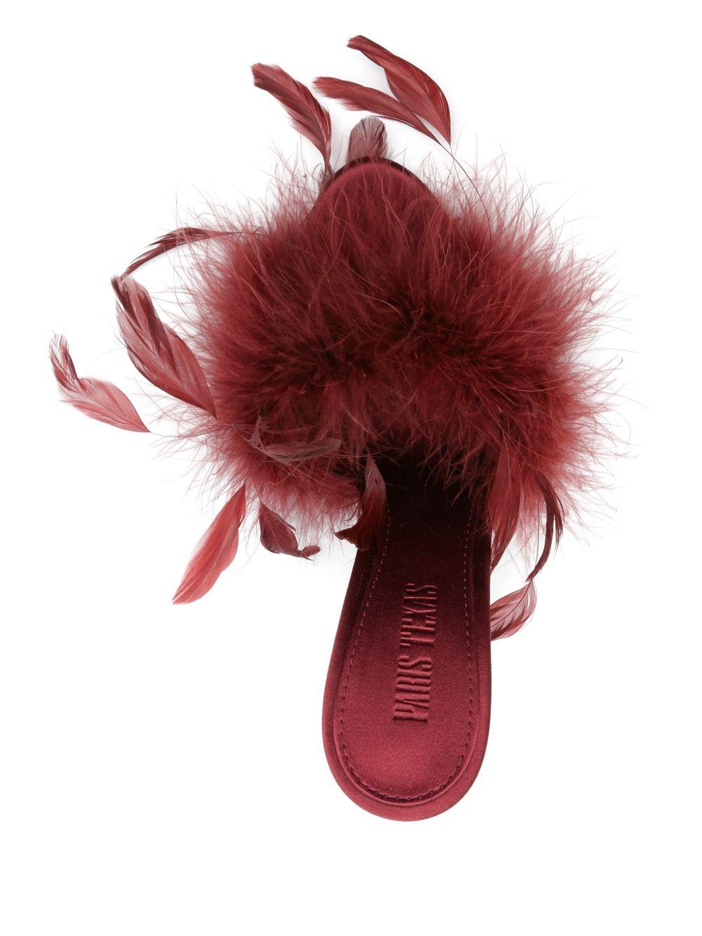 105mm feather-detailed sandals Product Image