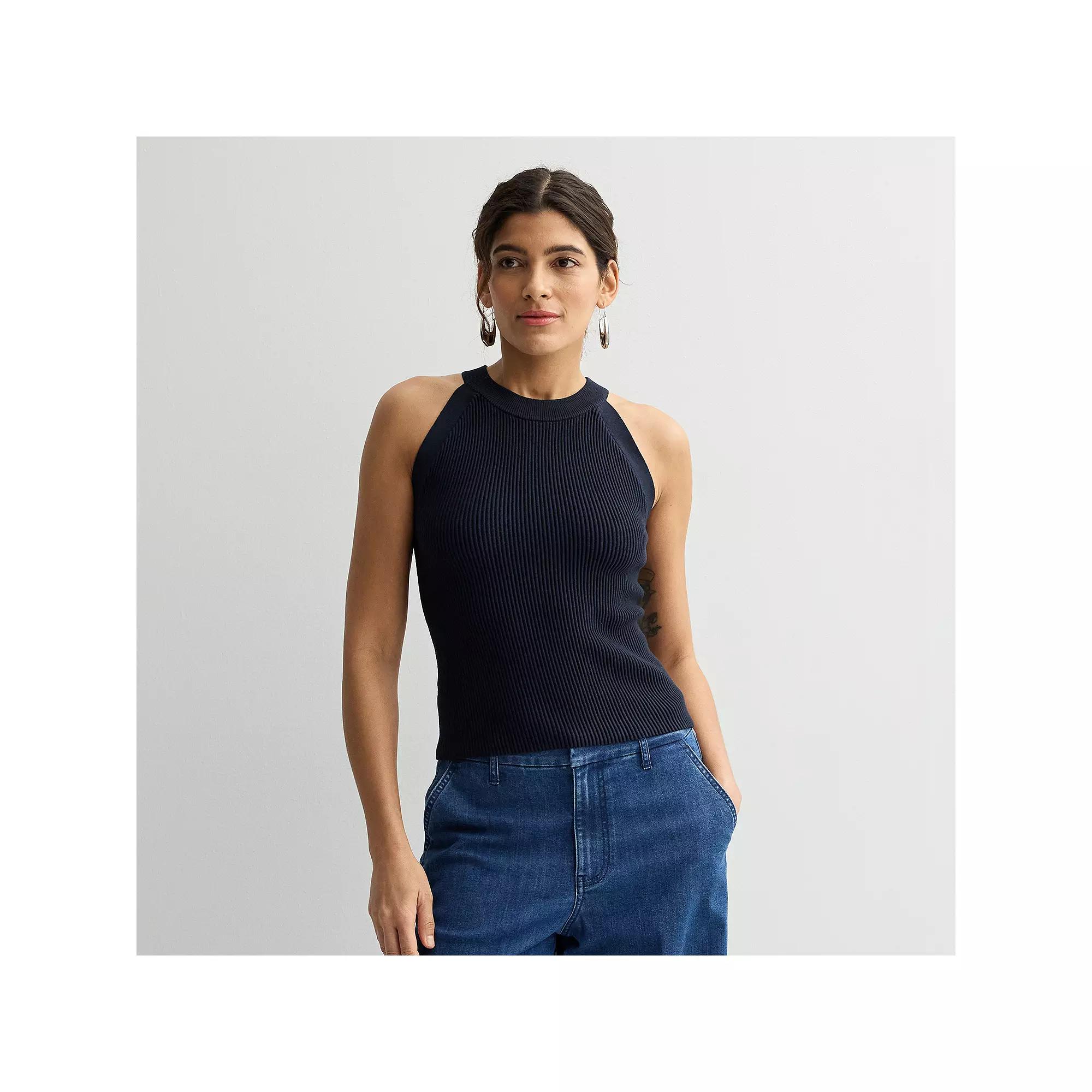 Women's Nine West Fitted Sweater Sculpt High Neck Tank Top,  Product Image