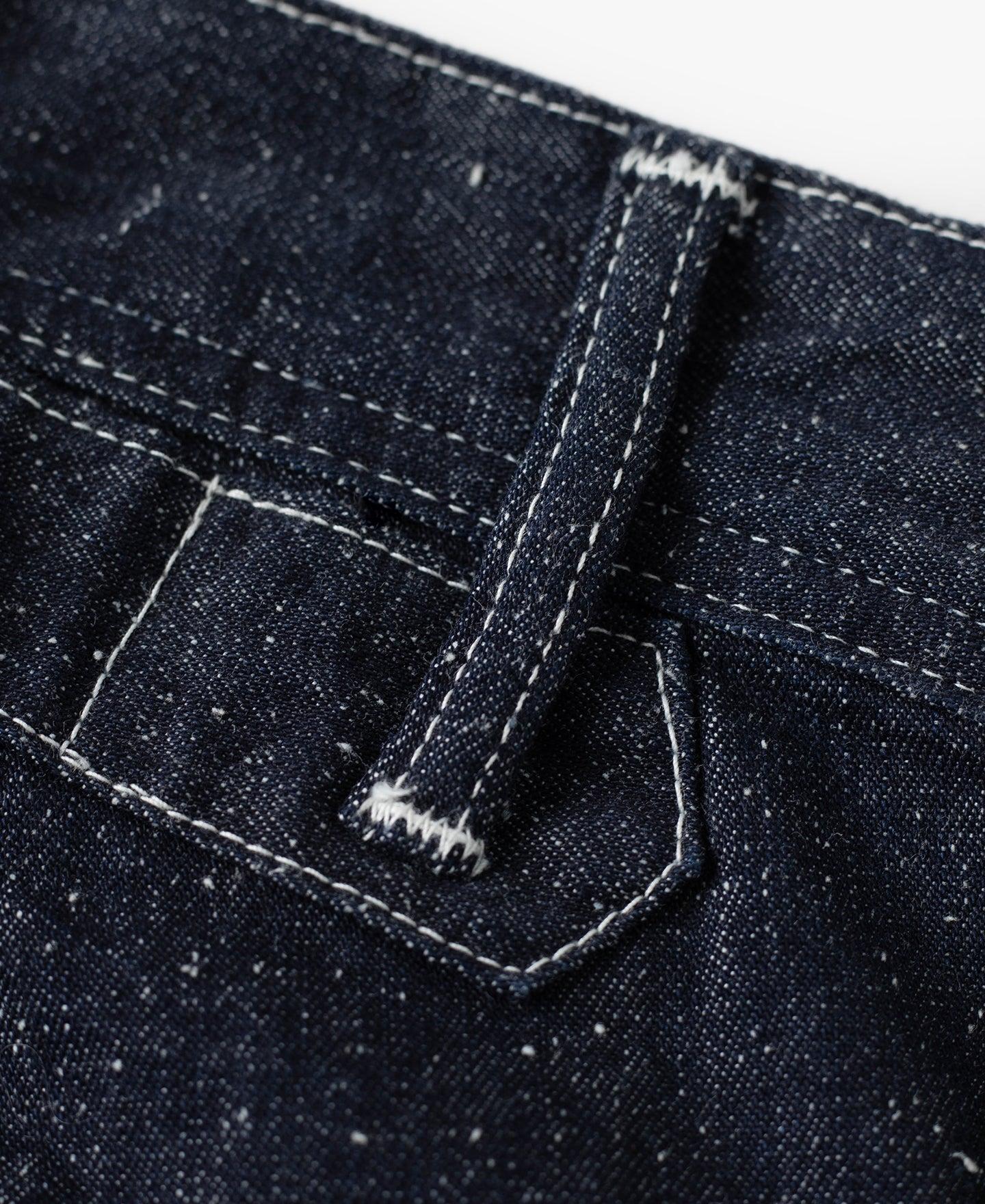 Slub Pearl Yarn Indigo Denim Carpenter Pants Product Image