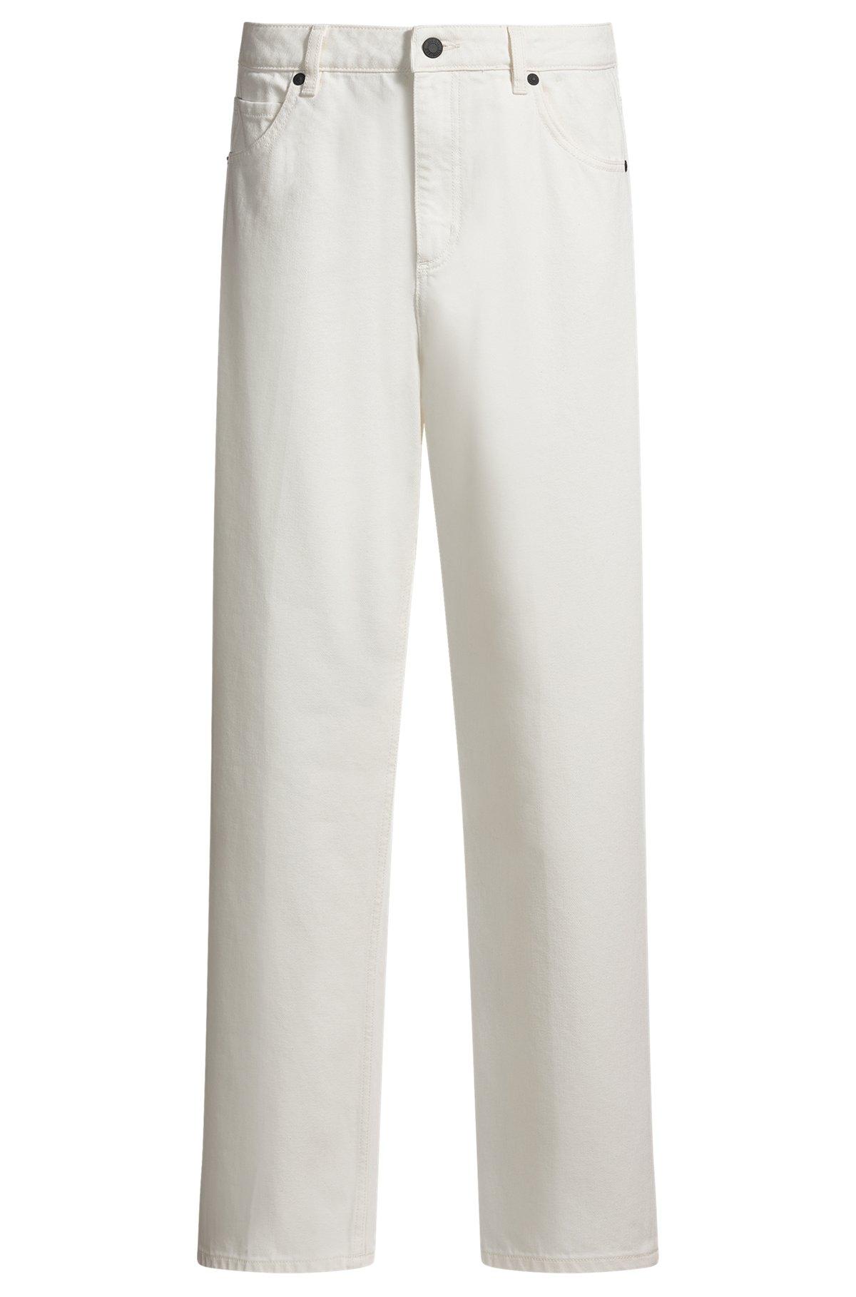 Modern-fit jeans in white rigid denim Product Image