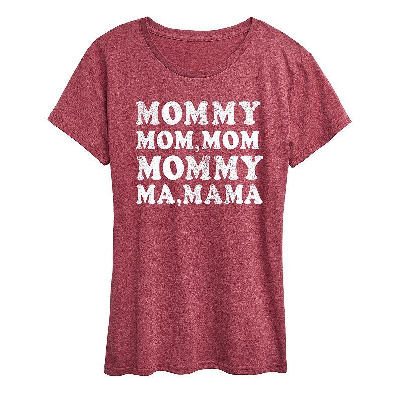Women's Mom Repeat Graphic Tee,  Product Image