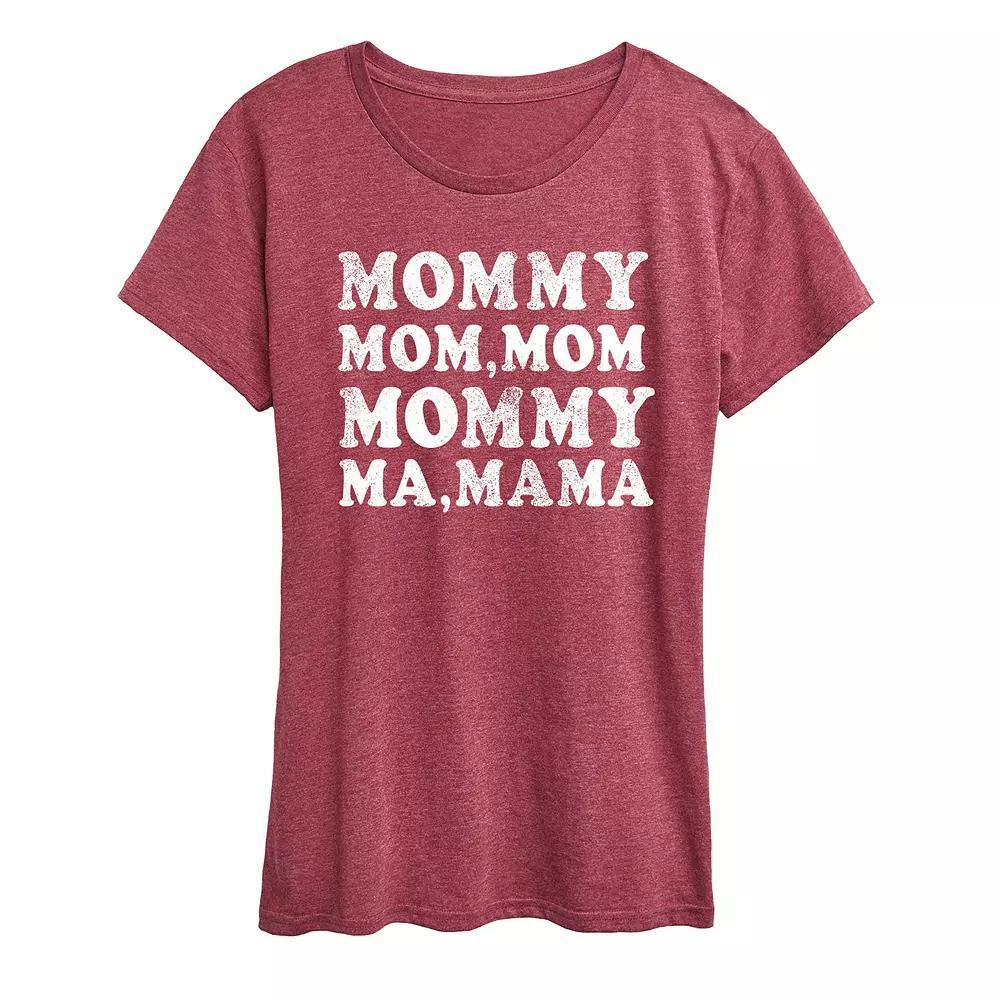 Women's Mom Repeat Graphic Tee,  Product Image