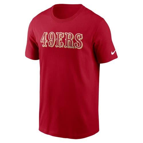 Men's Nike Scarlet San Francisco 49ers Primetime Wordmark Essential T-Shirt at Nordstrom,  Product Image