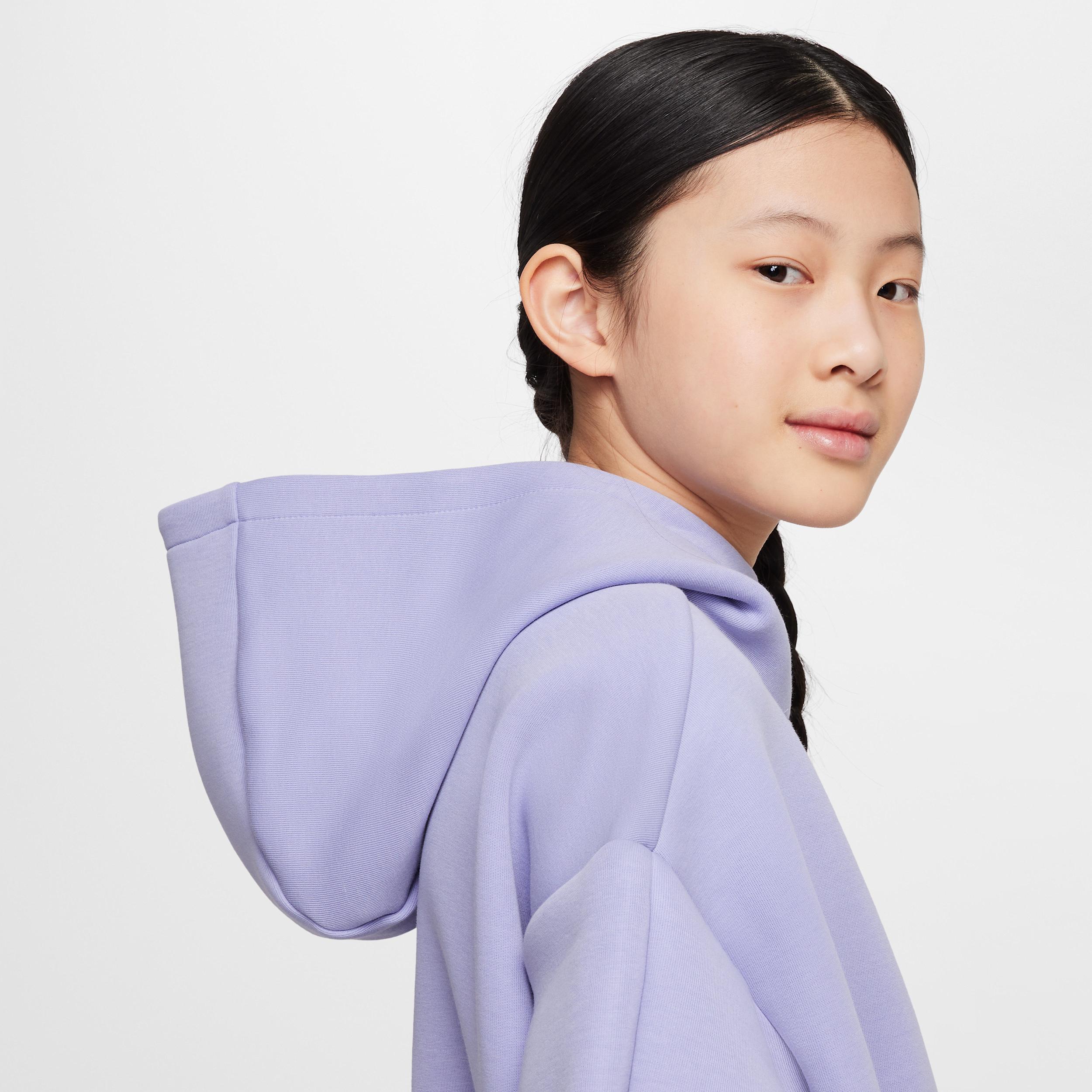 Unisex Nike Sportswear Tech Fleece Girls Oversized Hoodie | HF8188-533 Product Image