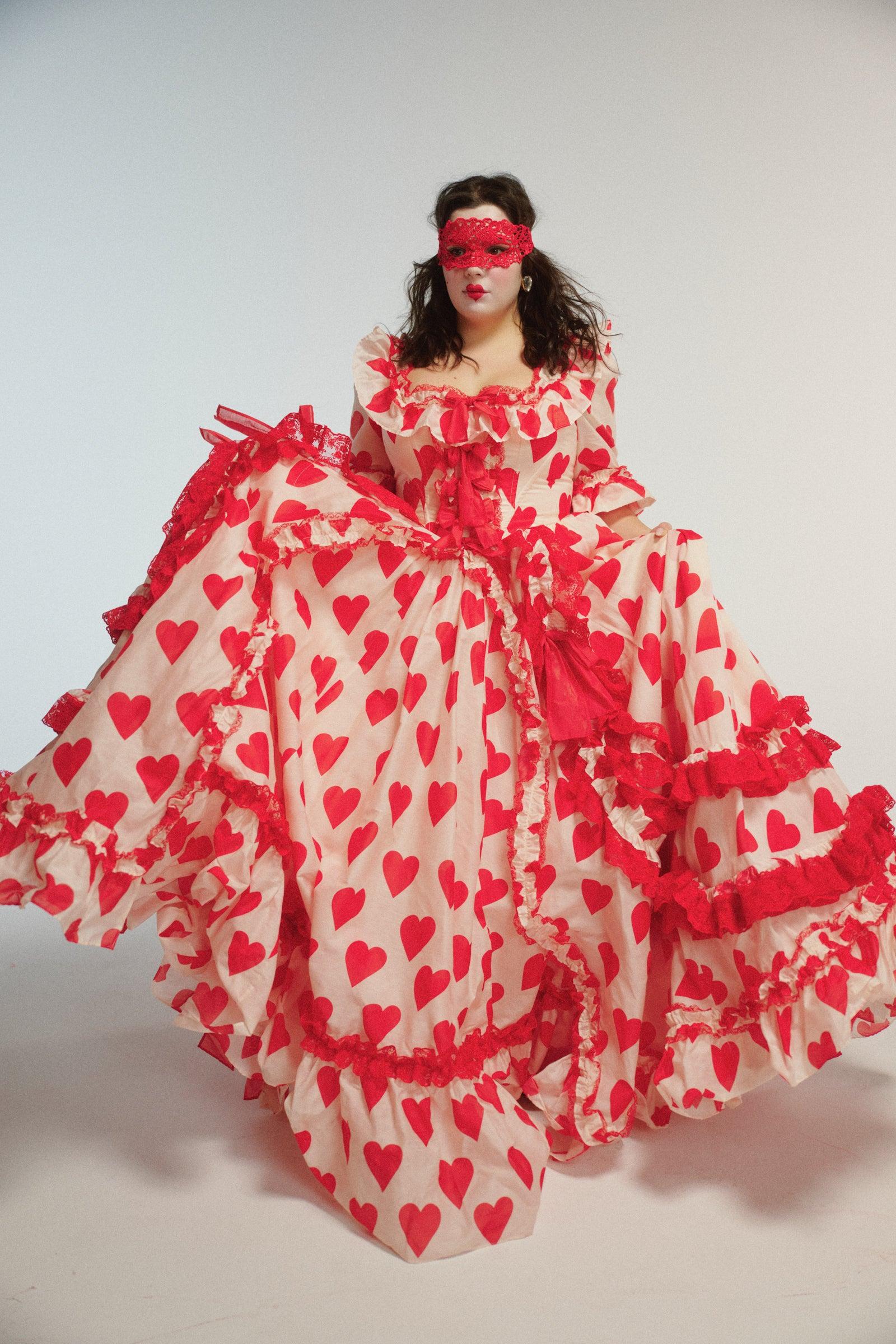 The Silk Organdy Queen Of Hearts Antoinette Gown Product Image