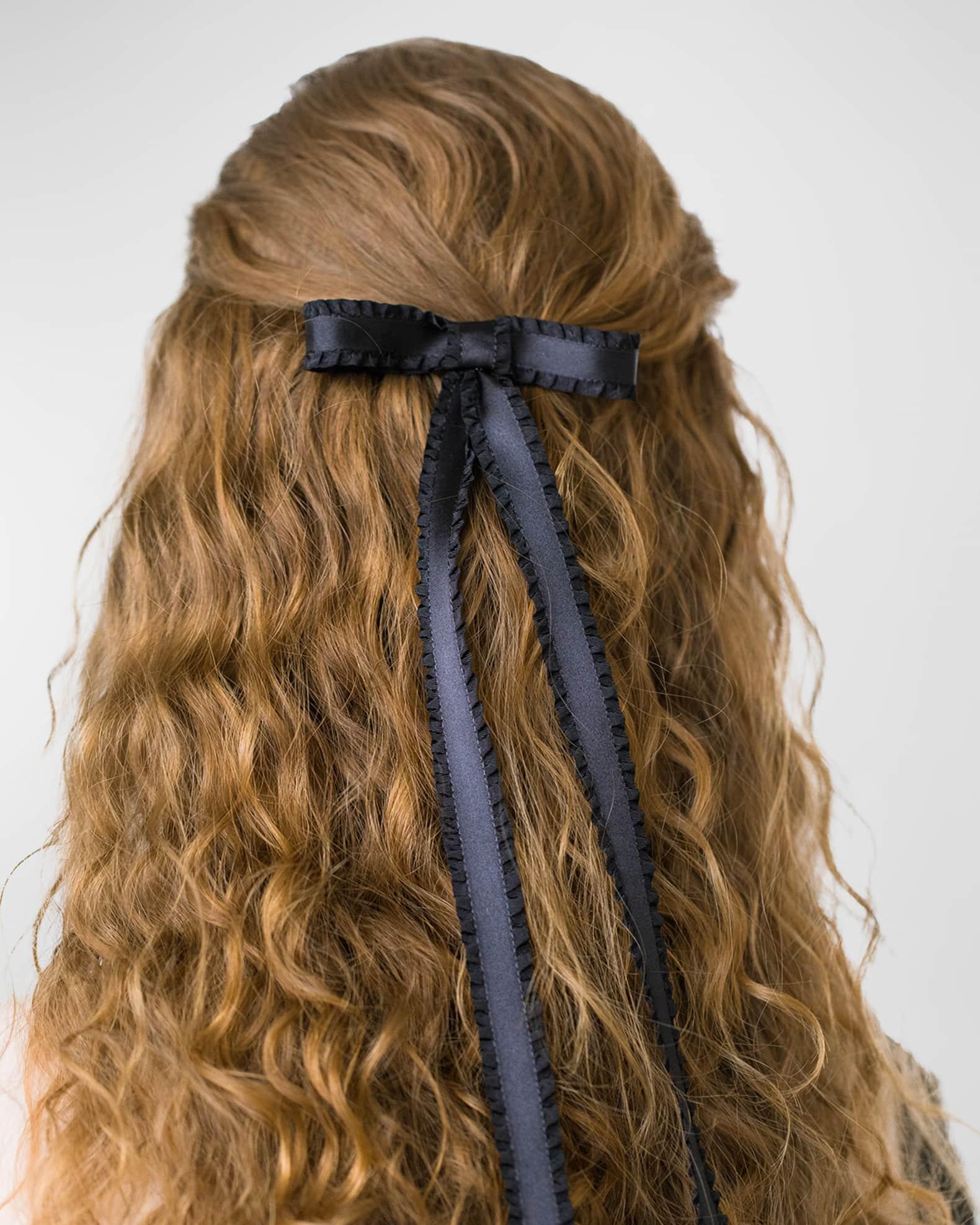 Mabel Pleated Bow Barrette  Product Image