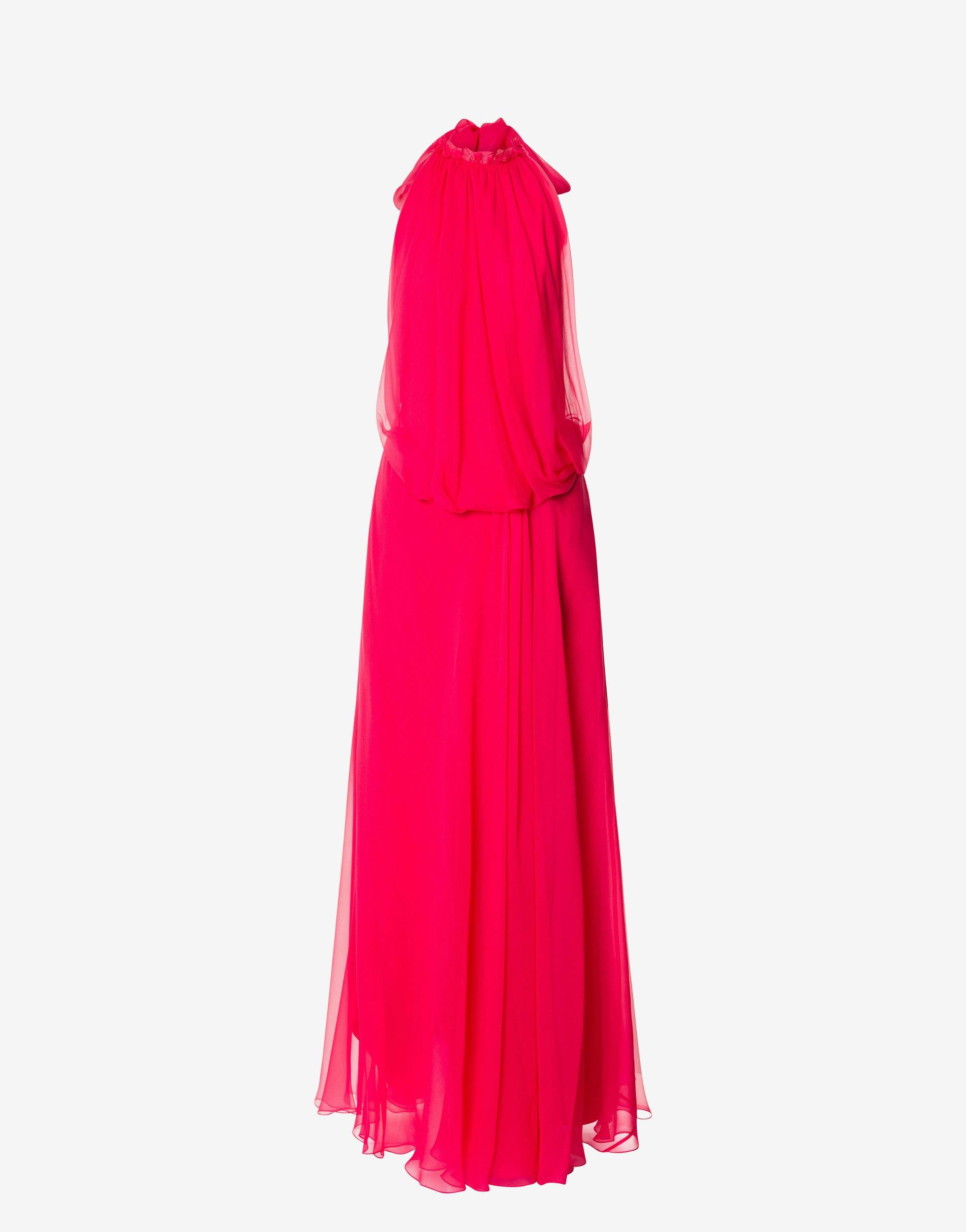 Long dress in organic chiffon Product Image