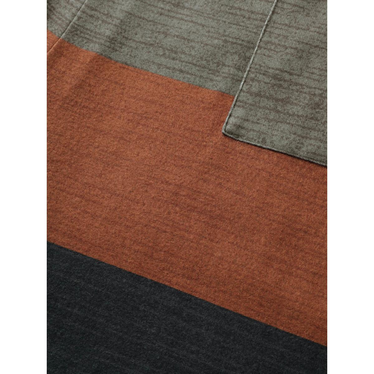 Plus Size Multicolor Colorblock Patchwork Patched Pocket Overall Jumpsuit Women Casual Sleeveless U-neck Everyday Loose Jumpsuits BloomChic 22-24/3X Product Image