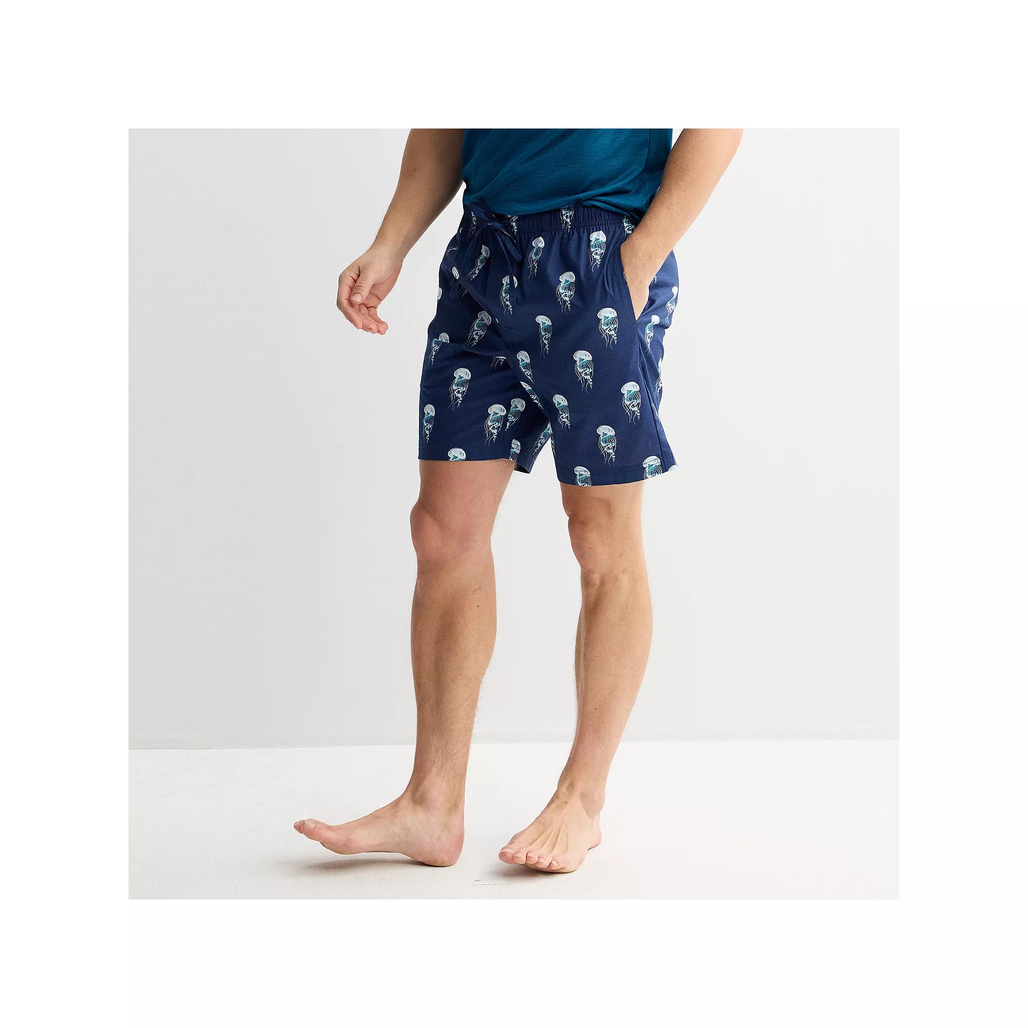 Men's Sonoma Goods For Life® Woven Pajama Shorts, Size: XXL, Blue Twig Product Image