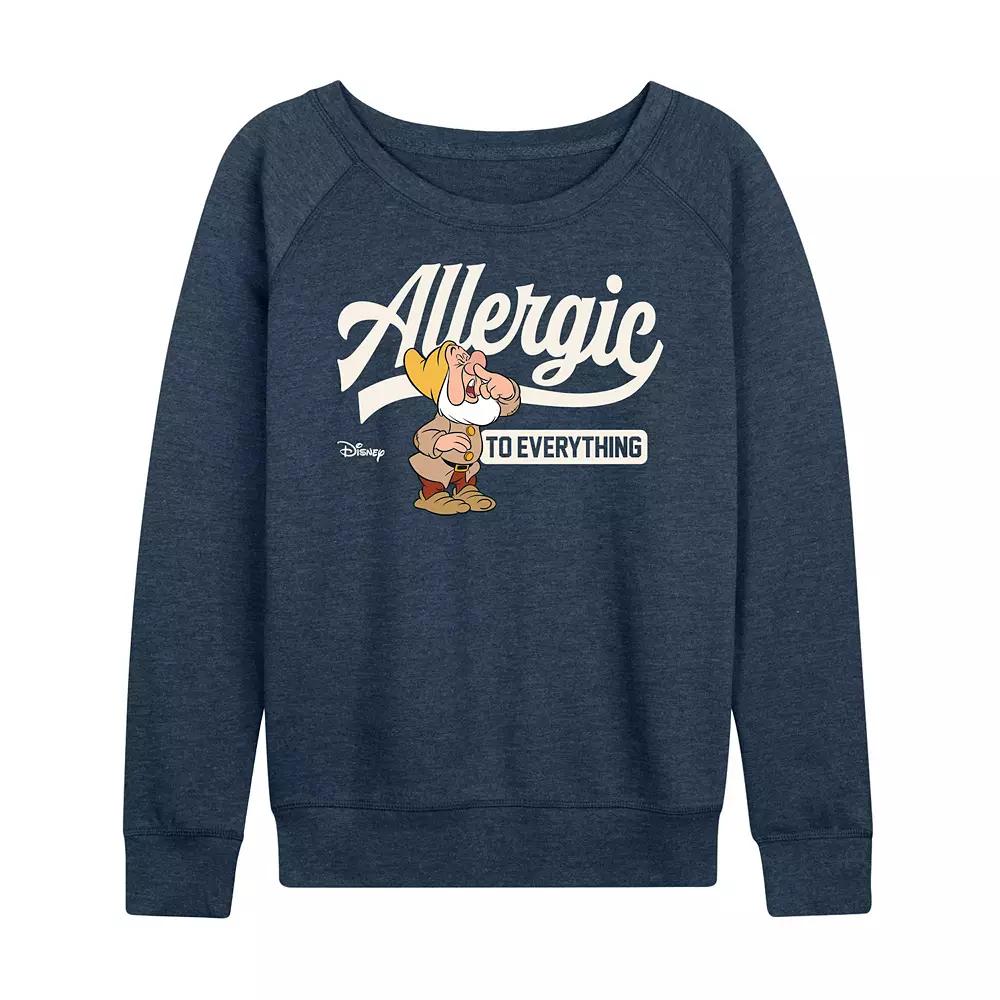 Disney's Snow White and the Seven Dwarfs Sneezy Women's French Terry Long Sleeve Tee, Girl's,  Product Image