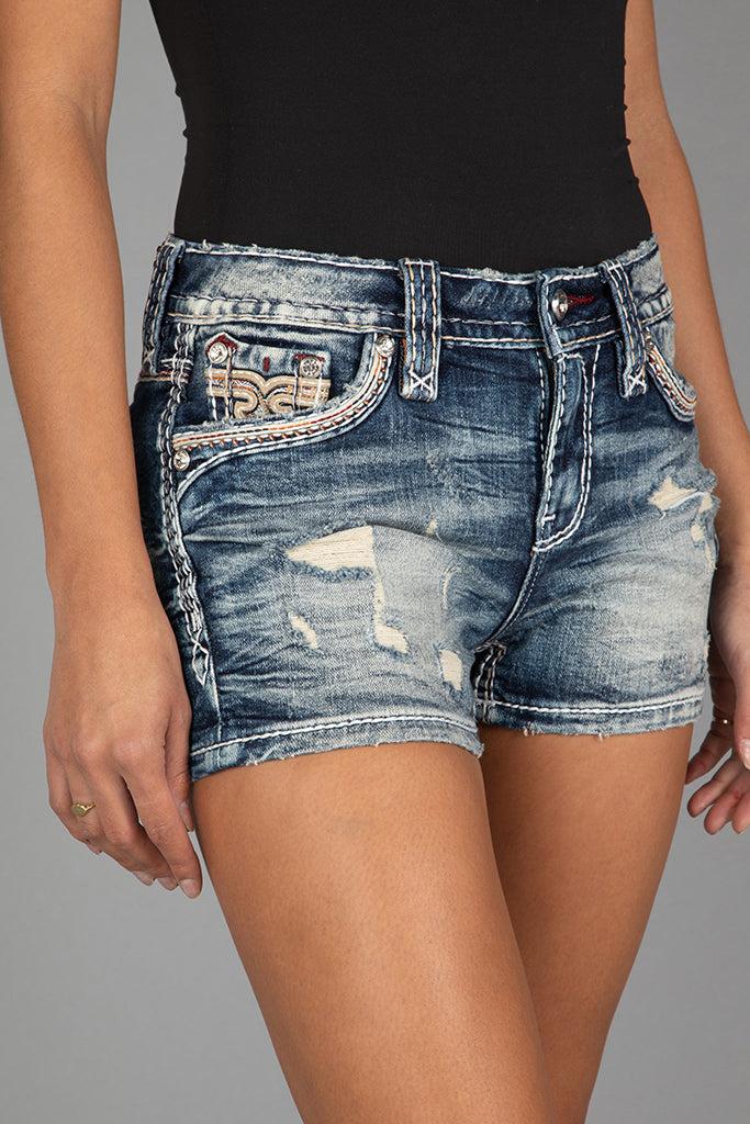 Everlee Denim Shorts Product Image