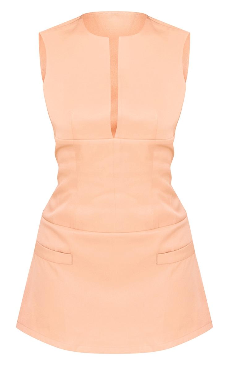 Petite Stone Tailored Fitted Mini Dress Product Image