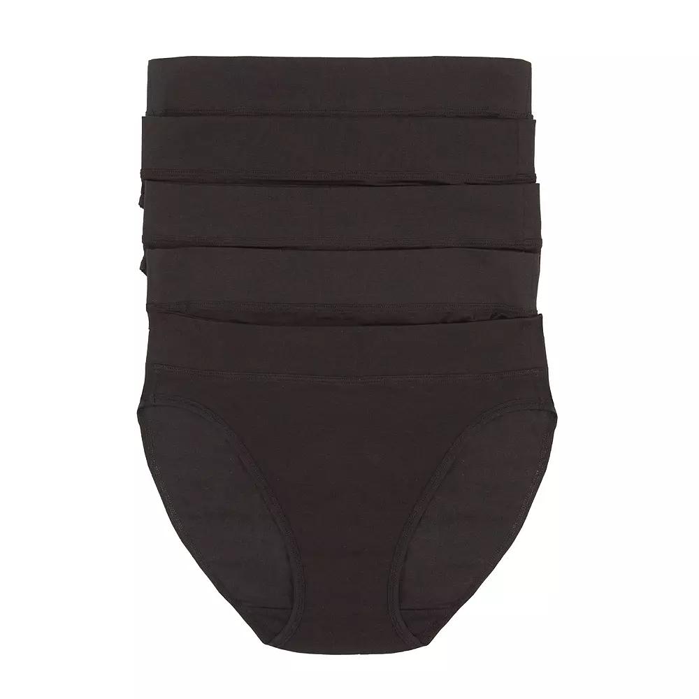 Women's Jezebel 5-pk. Pima Cotton Hi-Cut Panty 900819P5,  Product Image