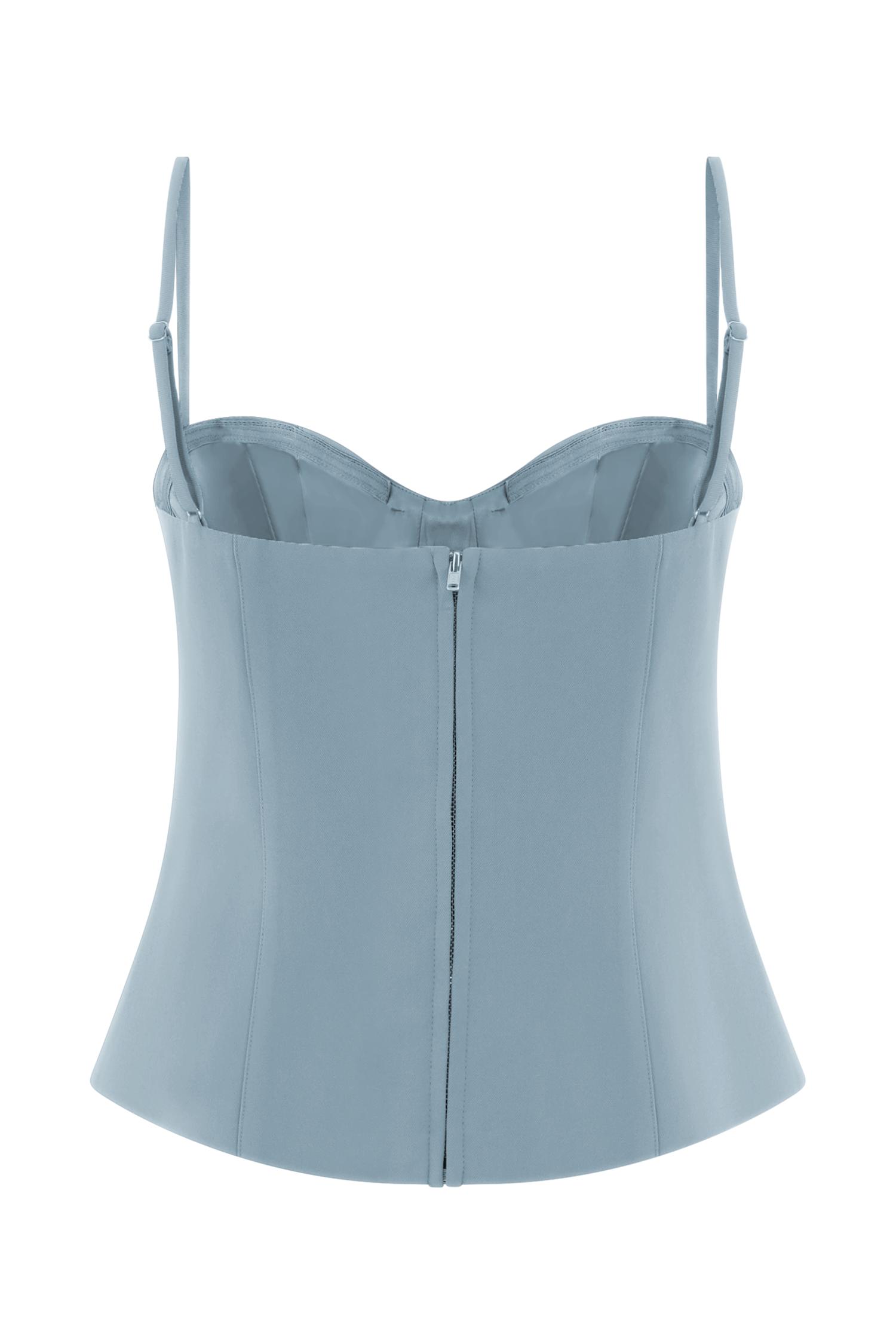 Jaime Spaghetti Strap Suiting Top - Ocean Blue Product Image