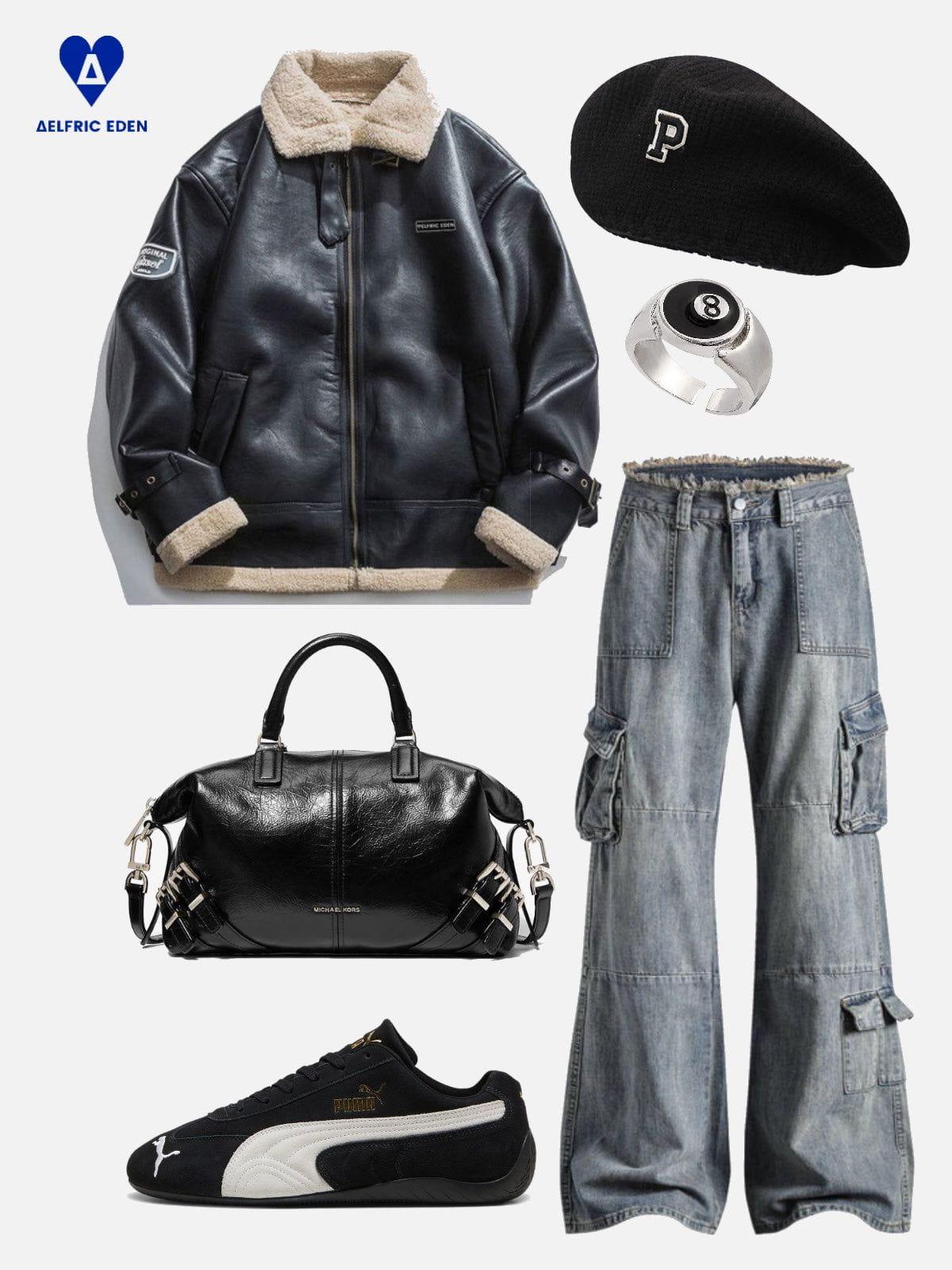 Aelfric Eden Multi-Pocket Baggy Jeans Product Image